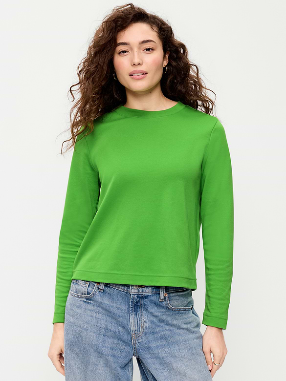 Heavyweight Long-Sleeve Crew-Neck T-Shirt