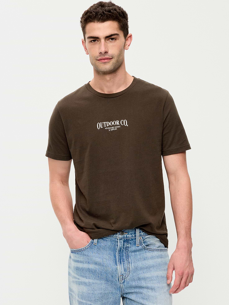 Image 2 de 3, T-shirt ultra-doux ras du cou à imprimé