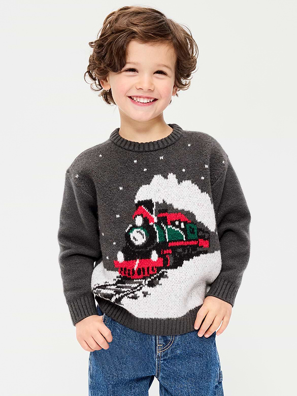 SoSoft Oversized Graphic Sweater for Toddler Boys