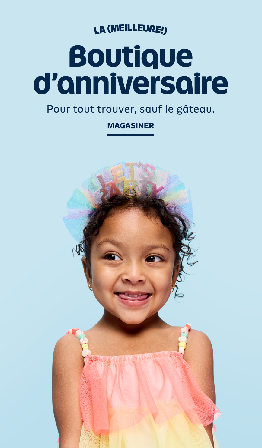 Boutique d'anniversaire. Magasiner.