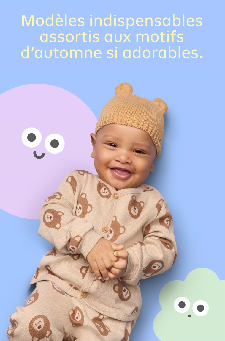 Image of a baby boy model wearing the Old Navy Little Navy collection.