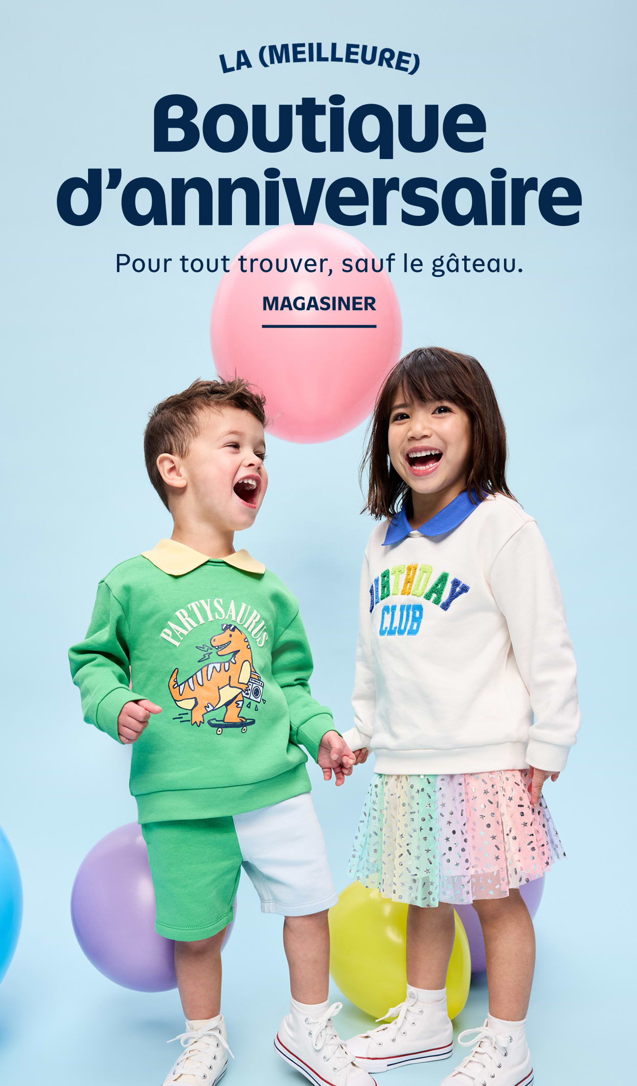 Boutique d'anniversaire. Magasiner.