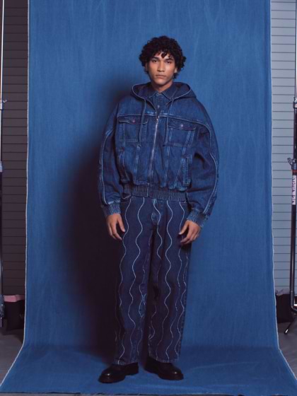 The Denim Zip Hoodie