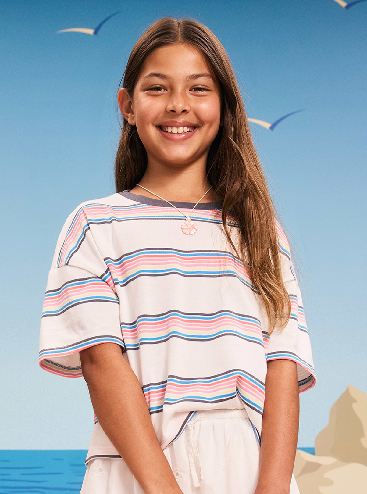 Girls tees and tops.
