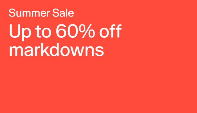 Summer Sale Up to 60% off markdowns