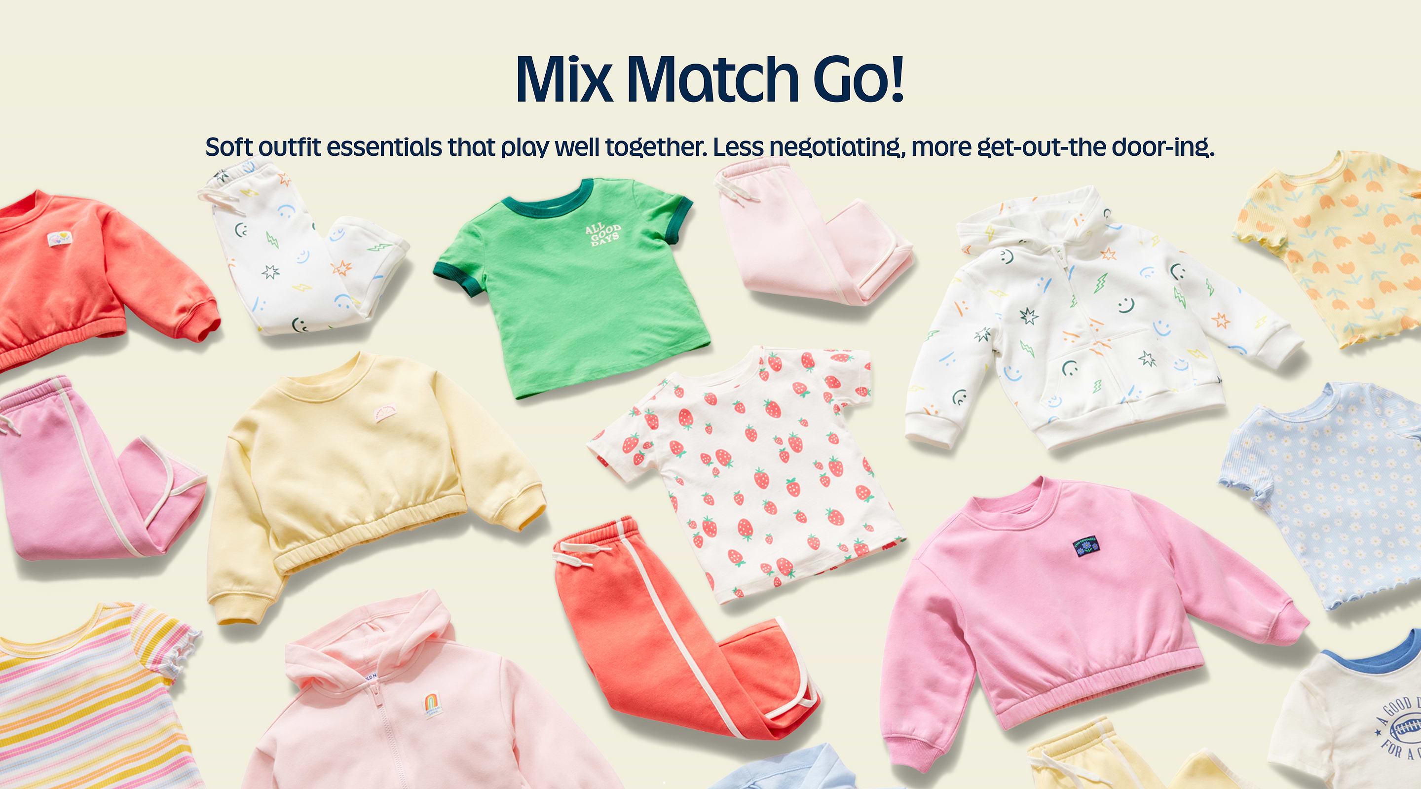 Shop toddler mix, match, go.