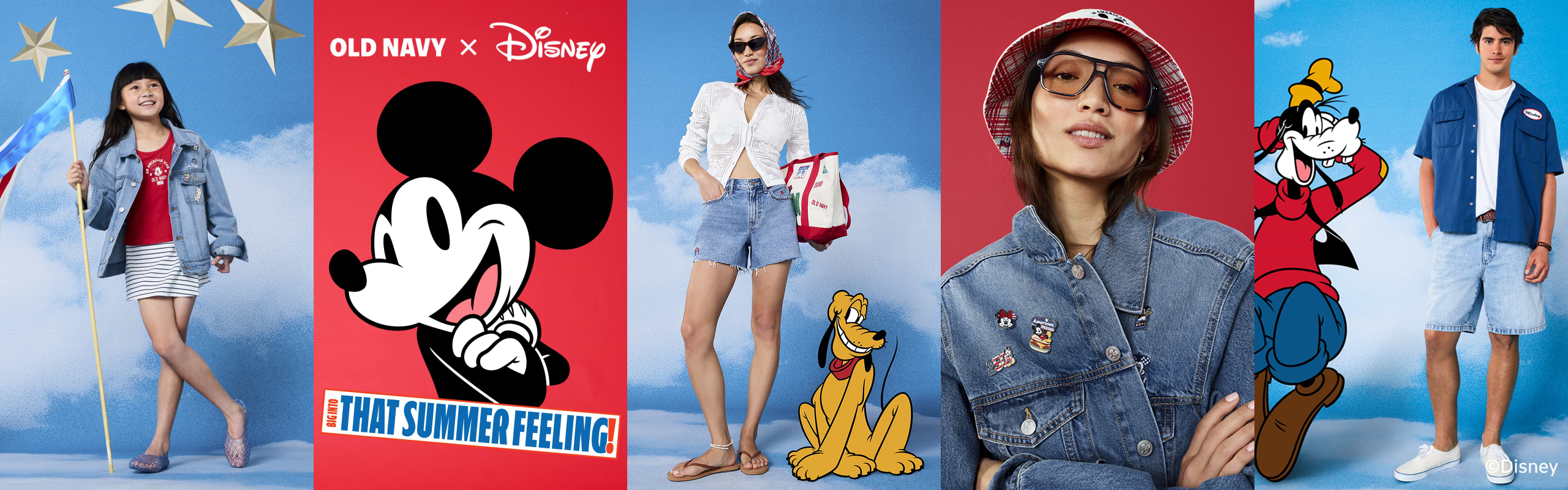 Old Navy x Disney. Big into that summer feeling.