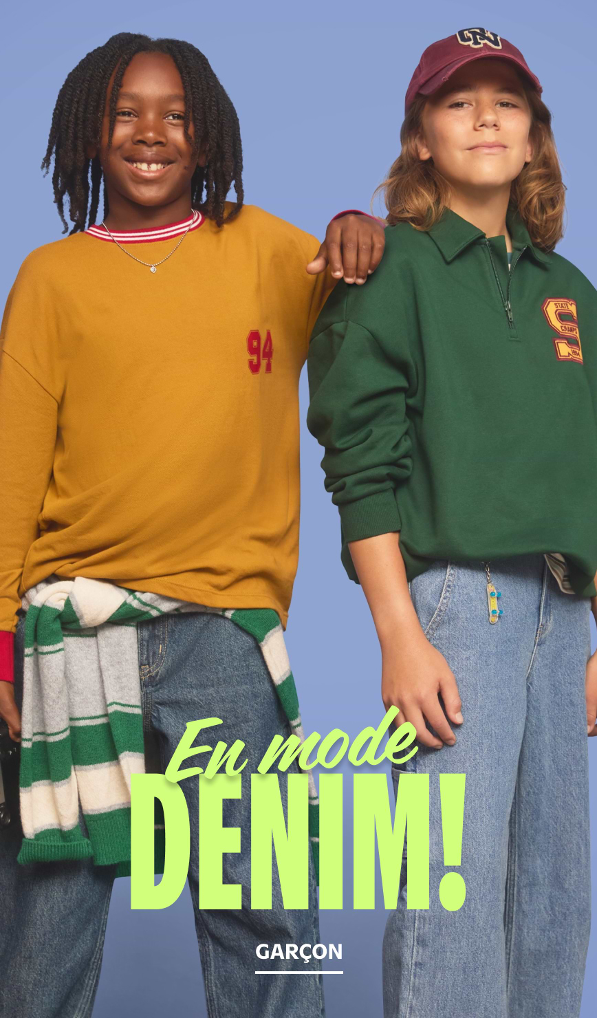 En mode denim! Garçon