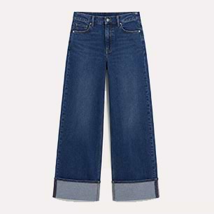 Image of a pair of Old Navy high-rise wide leg jeans.