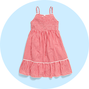 Image of gingham dress.