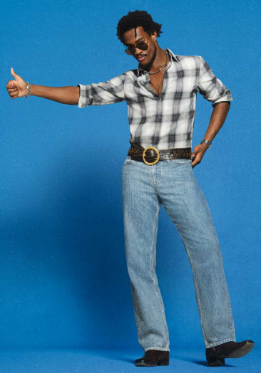 Image of male model wearing Old Navy denim.