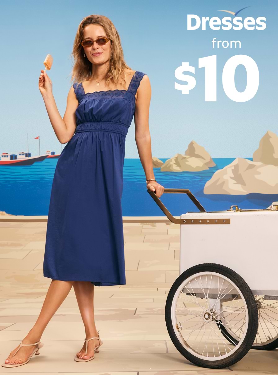 Dresses from $10.
