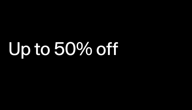 Up to 50% off Select styles.