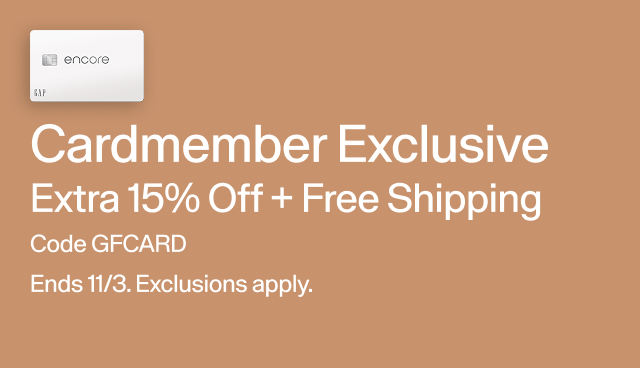 Cardmember Exclusive Extra 15 off + Free shipping. Code GFCARD. Ends 11/3. Exclusions apply. 