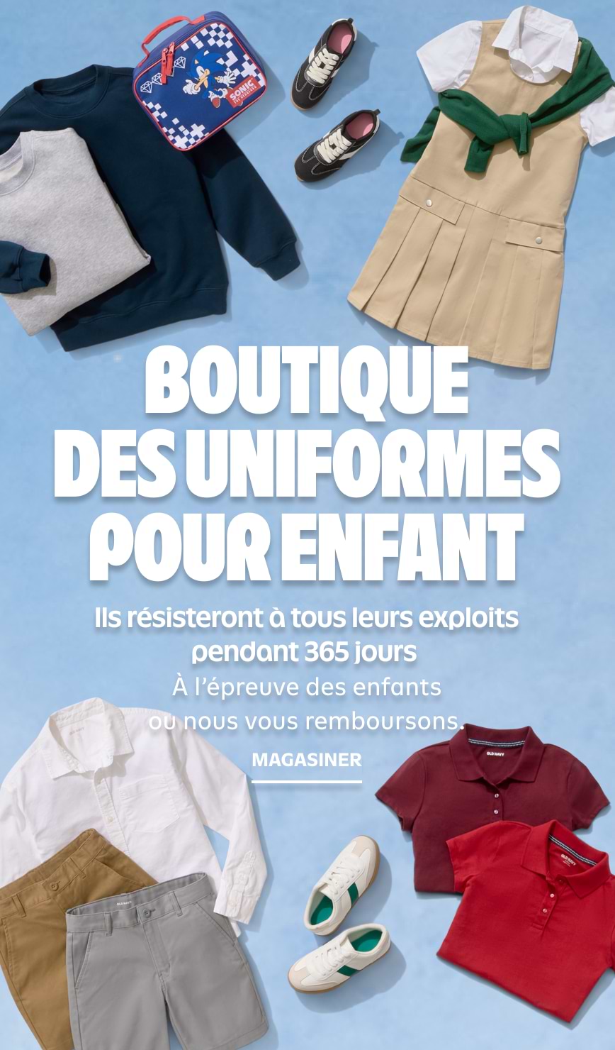 Boutique des uniformes pour enfant.