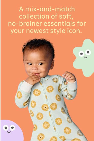 Image of a baby boy model wearing the Old Navy Little Navy collection.