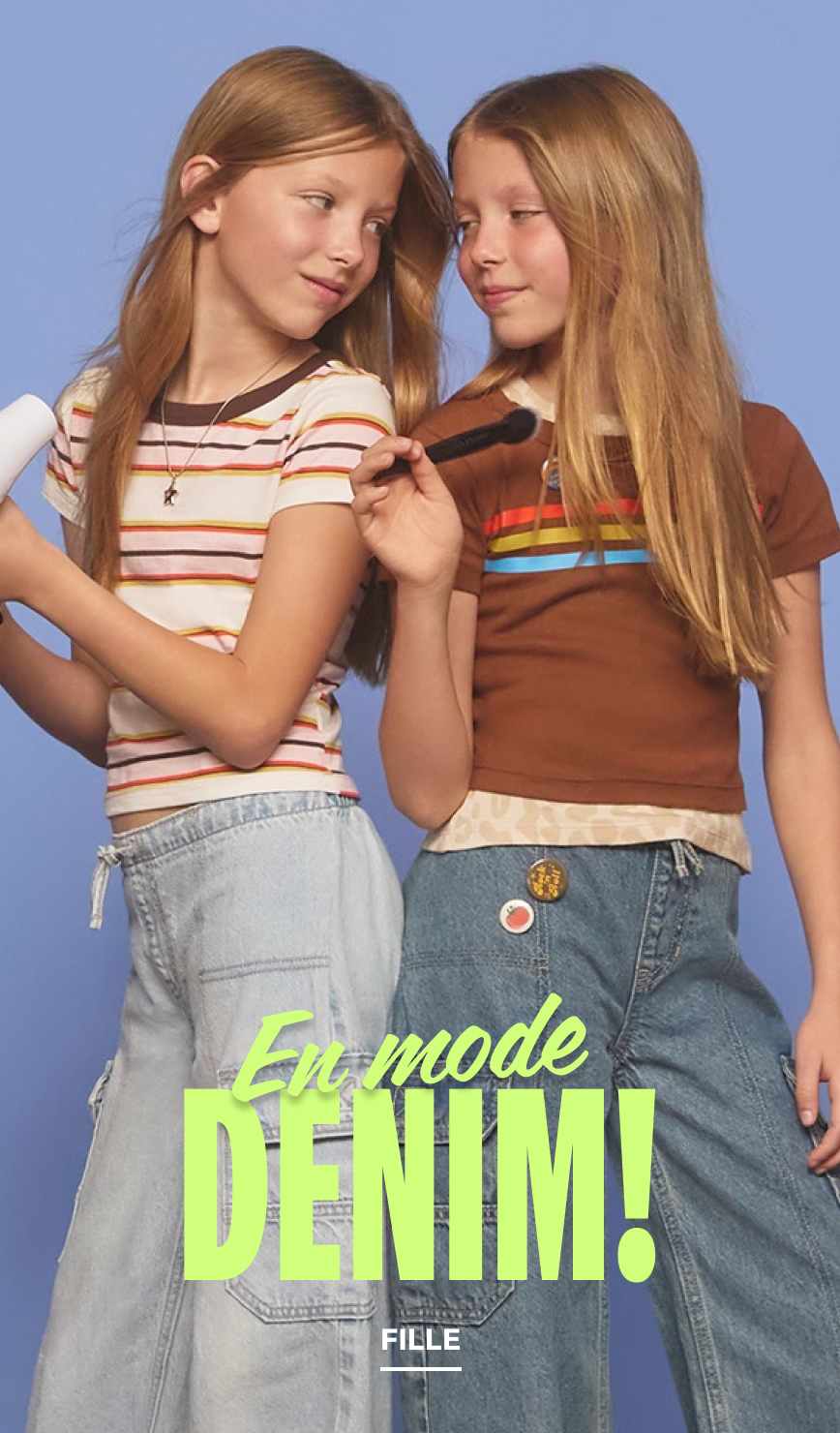 En mode denim! Fille