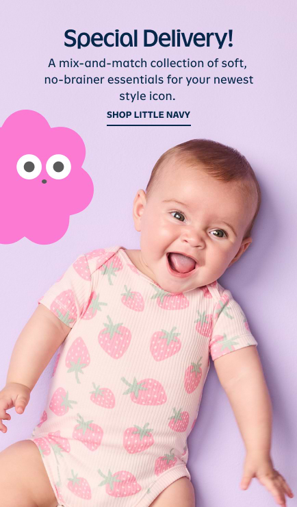 Special Delivery! A mix and match collection of soft, no-brainer essentials for your newest style icon. Shop little navy. 