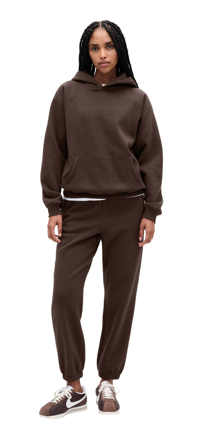 brown matching fleece sets