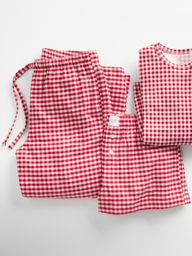 Red Gingham matching family pajamas