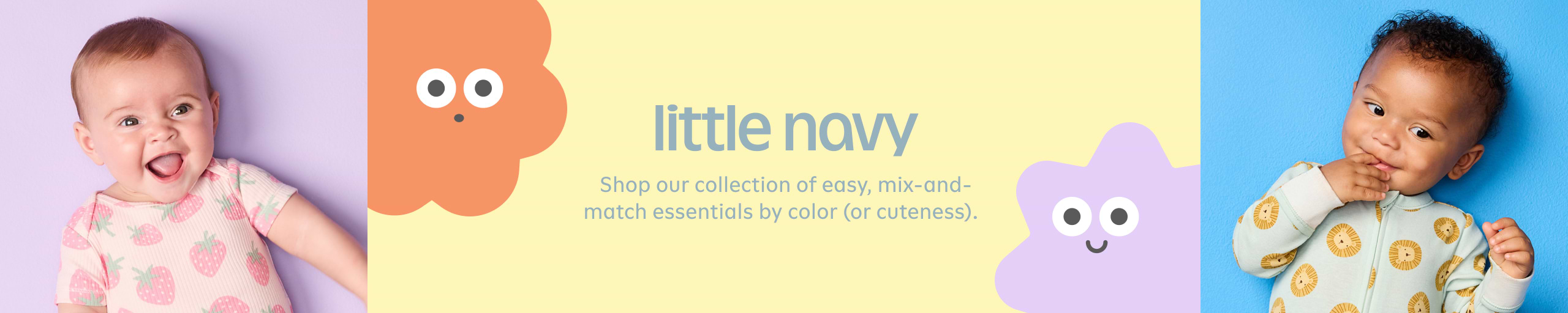 Little navy. Shop our collections of easy, mix-and-match essentials by color (or cuteness).