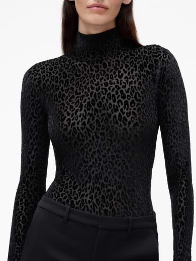 Burnout Velvet
 Leopard Bodysuit