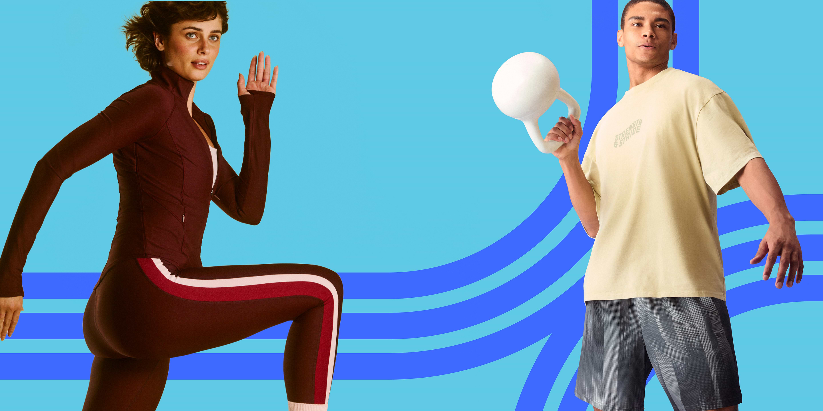 a man and woman doing a workout with a ball and a kettlebell