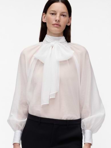 Sheer Bow Shirt alt