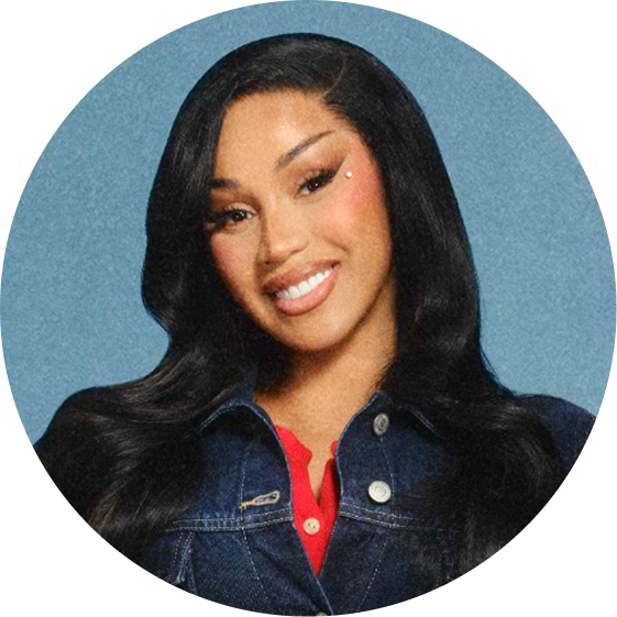 Image of Cardi B wearing Old Navy denim.