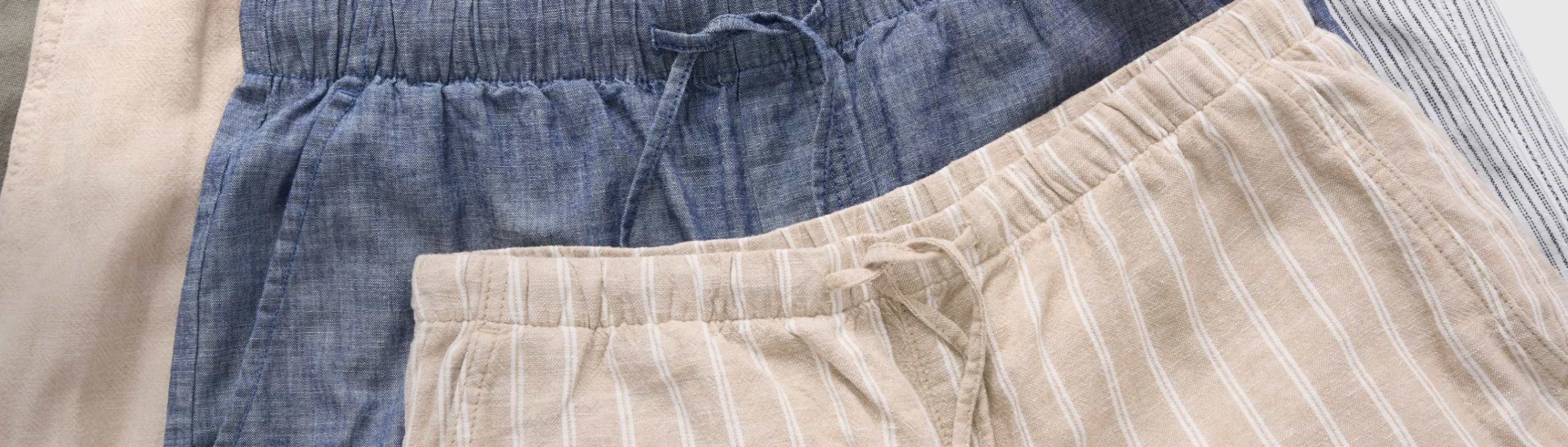 The Linen Shop Naturally light fabric in breezy designs.