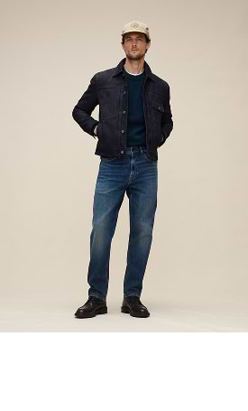 Athletic. A relaxed fit with more room in the seat and thigh
