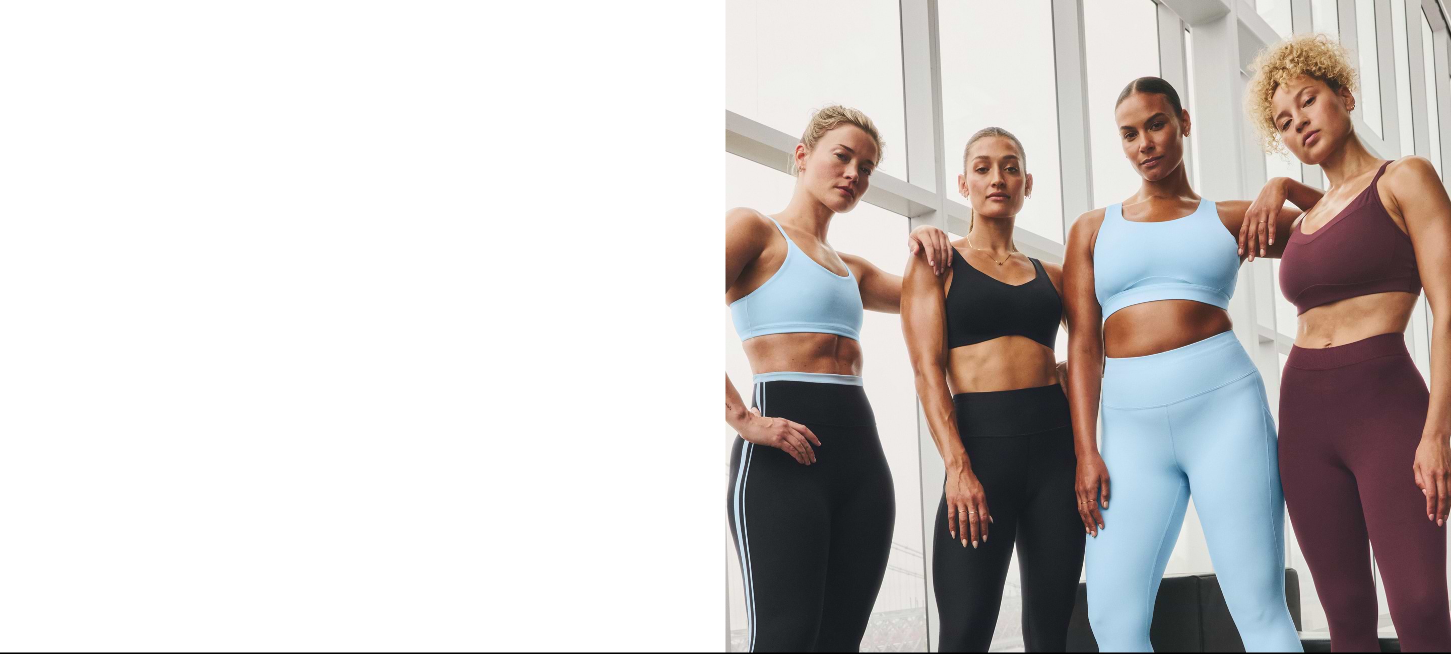 Four women in Athleta sports gear.