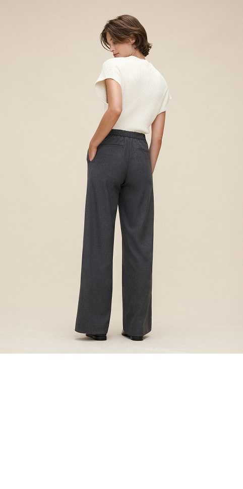 Wide Leg. A wardrobe staple with an exaggerated leg opening. 