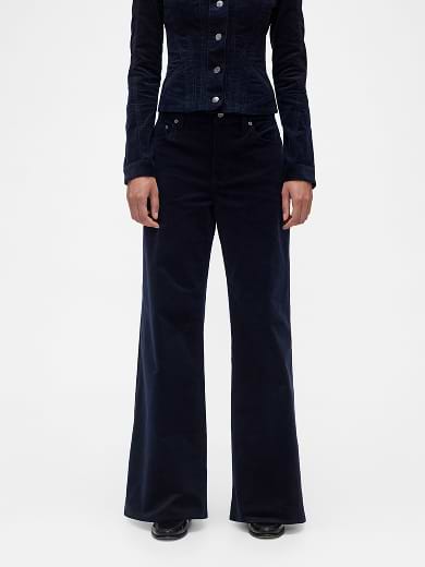 Low Rise Corduroy
 Wide-Leg Pants alt