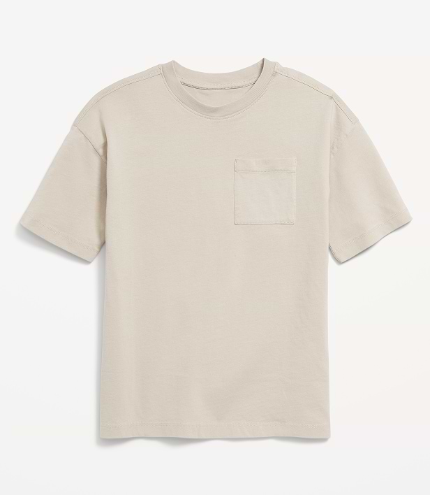 Image of a printed crew neck t-shirt for boys.