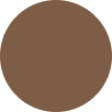 Solid brown circle on a white background.