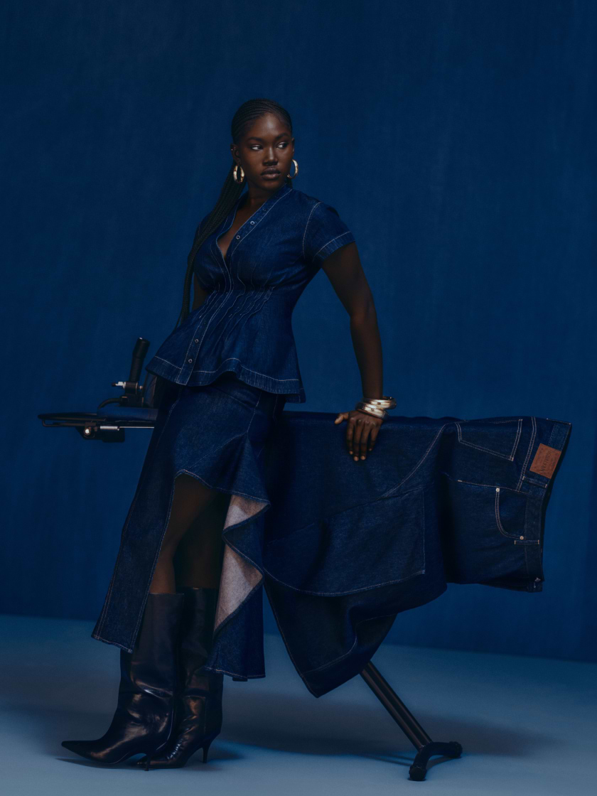 The Denim Peplum Shirt