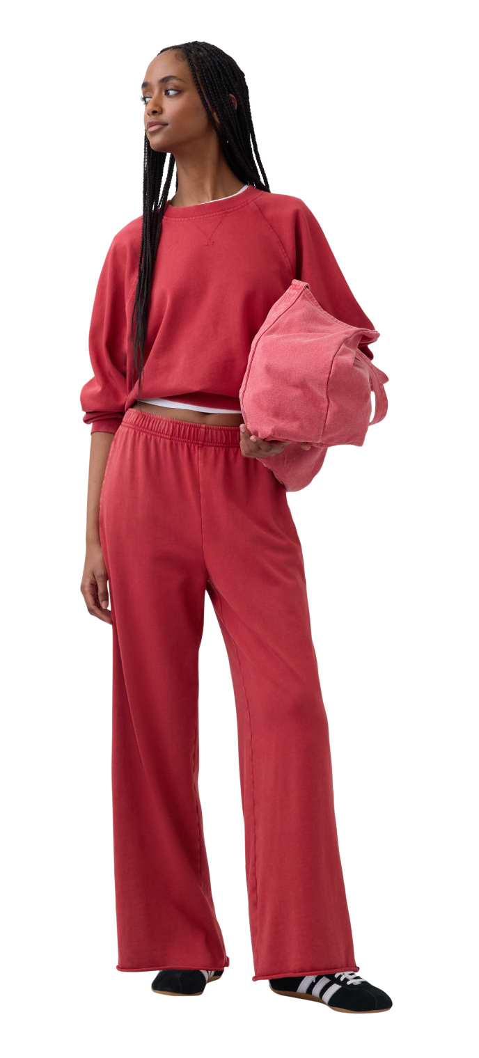 red matching fleece sets