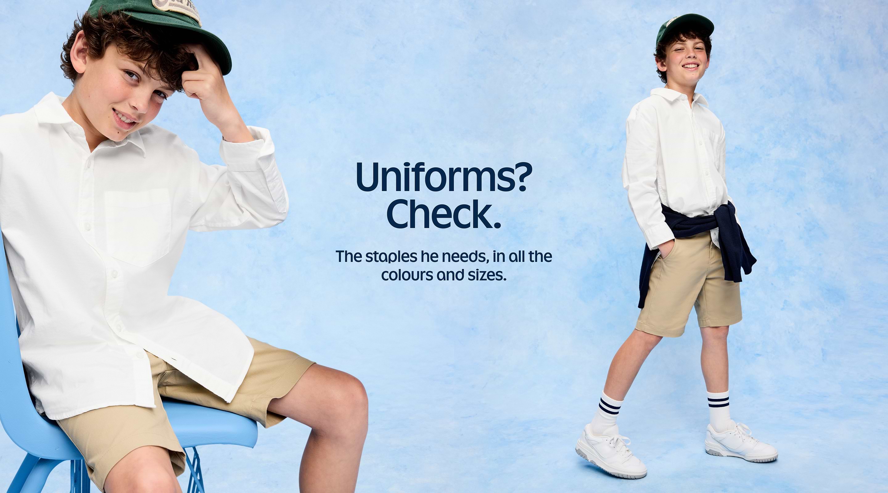 Shop boys uniforms.