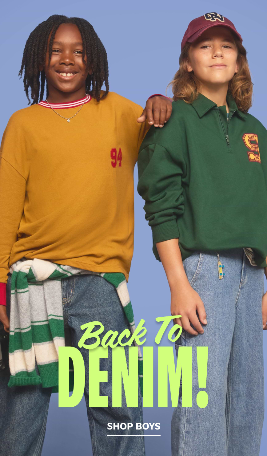 Back To Denim! Shop Boys