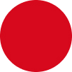 Solid red circle on a white background.