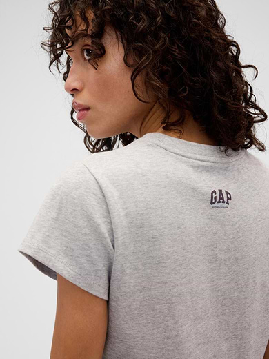 Organic Cotton
 Logo Crop T-Shirt