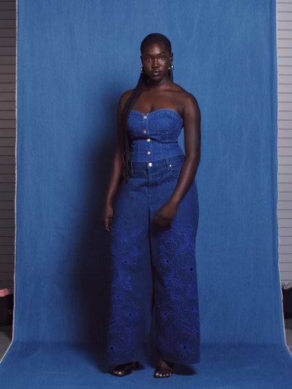 The Floral Extra Baggy Jeans