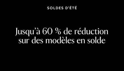 Soldes d'été.  Jusqu'à 60 % de réduction sur les modèles en solde.