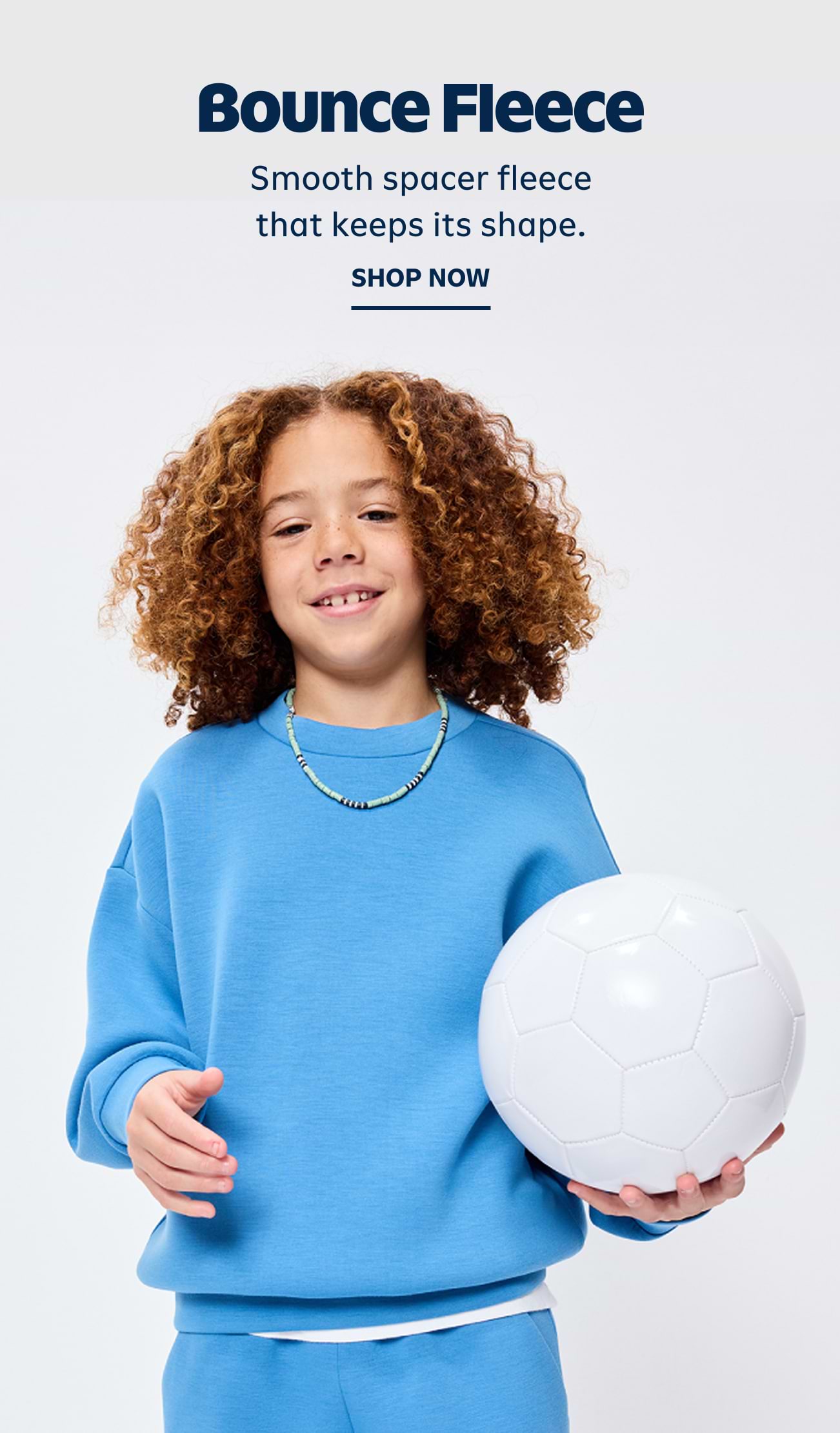 Bounce fleece. Smooth spacer fleece that keeps its shape. Shop now.