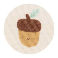 Image of a print swatch featuring an acorn.