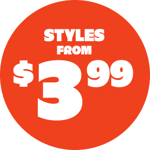 Styles from $3.99.