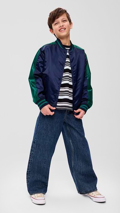 Boy in super baggy denim.