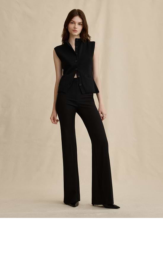 Flare & Bootcut. A fitted silhouette with a signature flare.