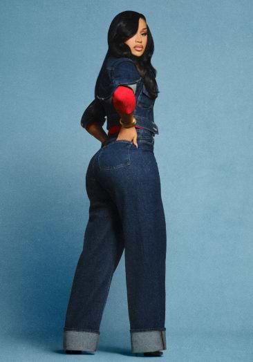 Image of Cardi B wearing Old Navy denim.